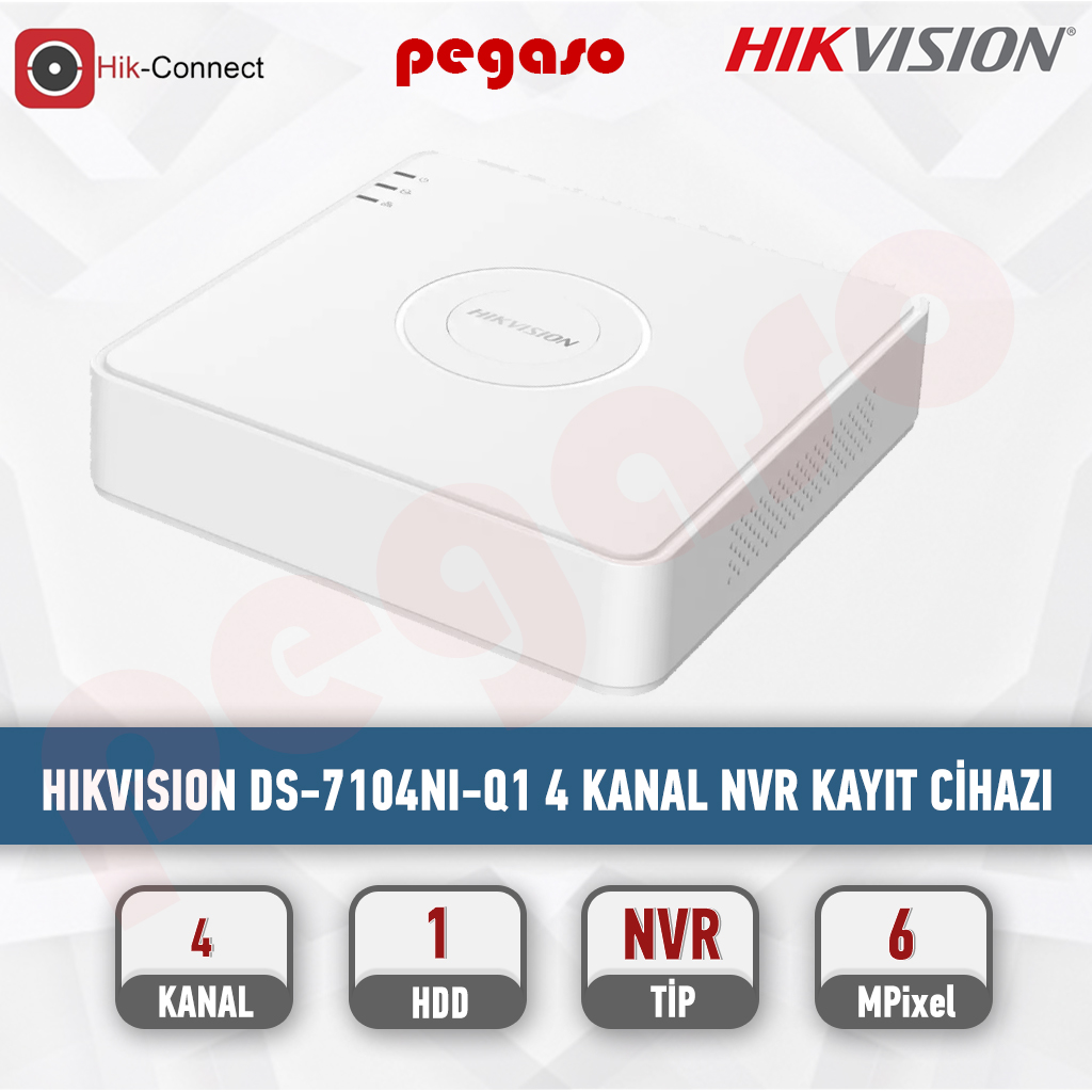 HIKVISION DS-7104NI-Q1UHK 4 Kanal  NVR