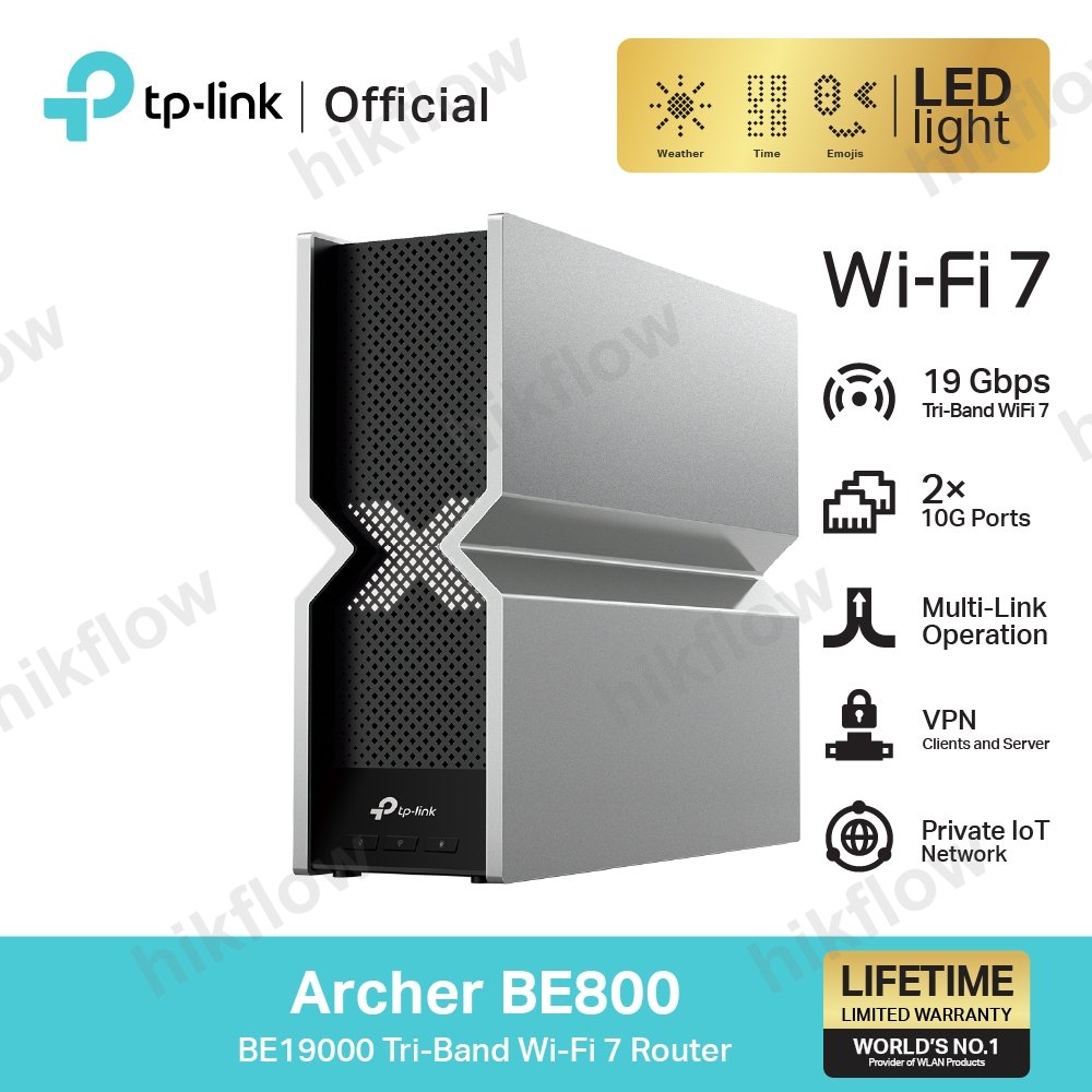 TP-Link Archer BE800 BE19000 Wi-Fi 7 Router