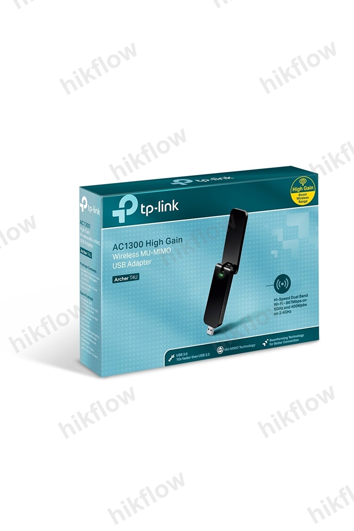TP-Link Archer T4U Plus AC1300 Kablosuz Dual Band USB Adaptör