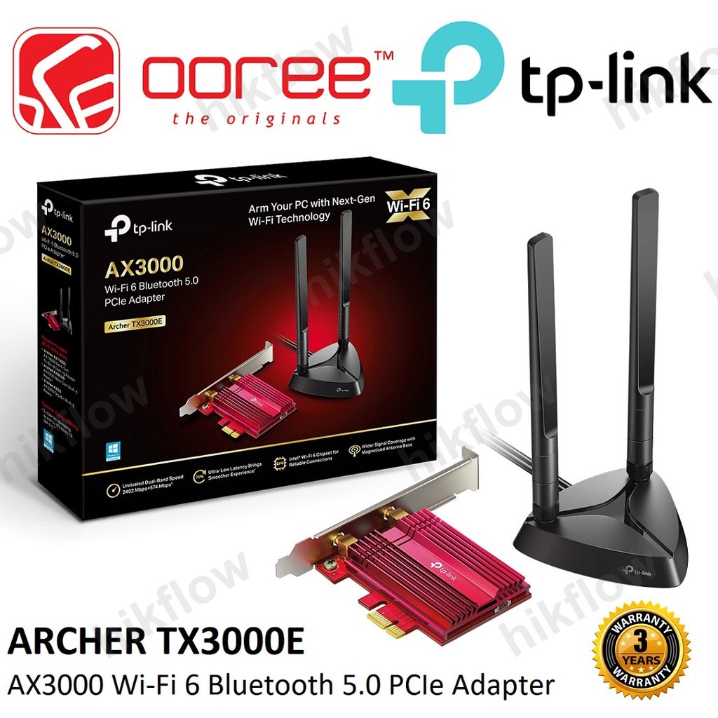 TP-Link Archer TX20E AX1800 Wi-Fi 6 Bluetooth 5.2 PCIe Adaptör