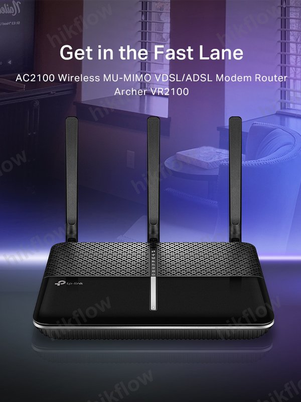 TP-Link Archer VR2100 AC2100 VDSL/ADSL Modem Router