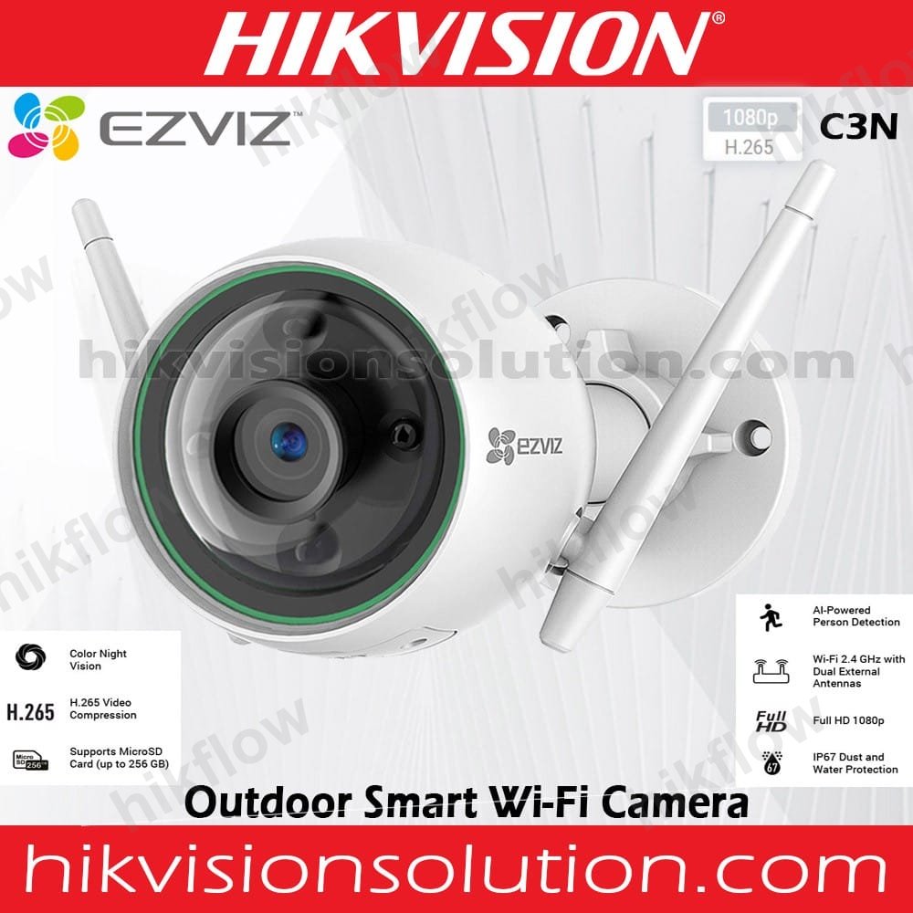 EZVIZ C3N 2MP Wi-Fi Akıllı Dış Mekan Kamera