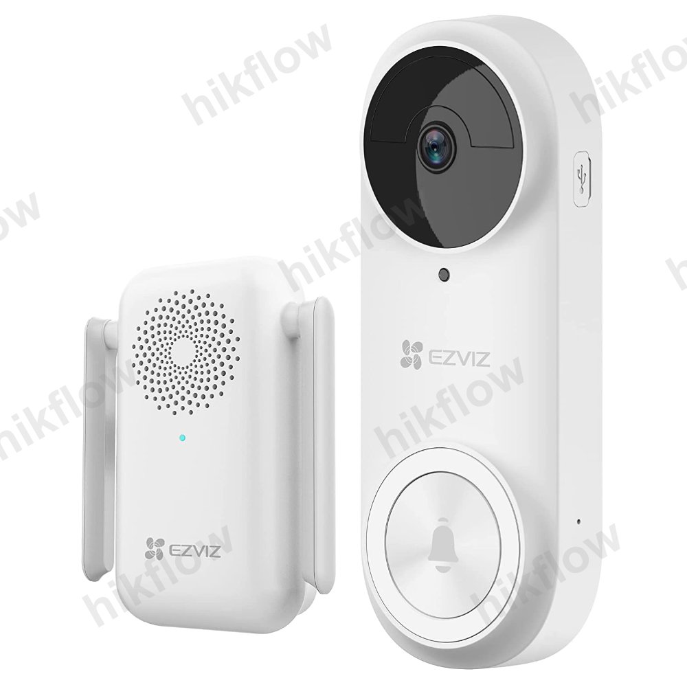 Ezviz CS-DB2-B-Pro 2K+ Kablosuz Görüntülü Kapı Zili