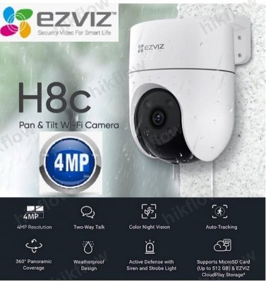 EZVIZ H8c 4MP Wi-Fi Pan & Tilt Dış Mekan Kamera