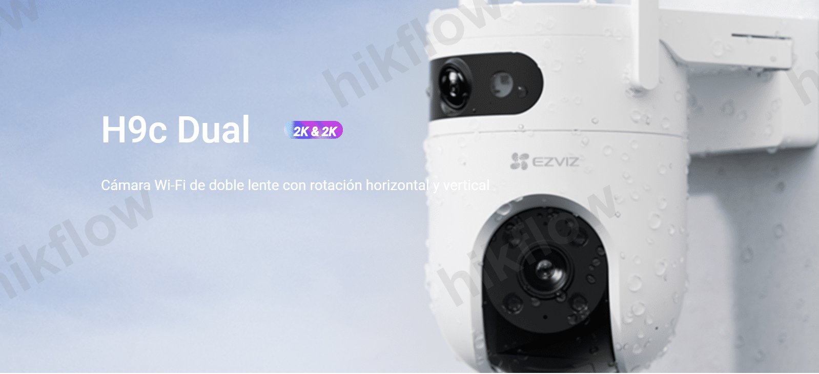 EZVIZ CS-H9c-Dual-2K-V2 6MP Çift Lensli Wi-Fi PTZ Kamera