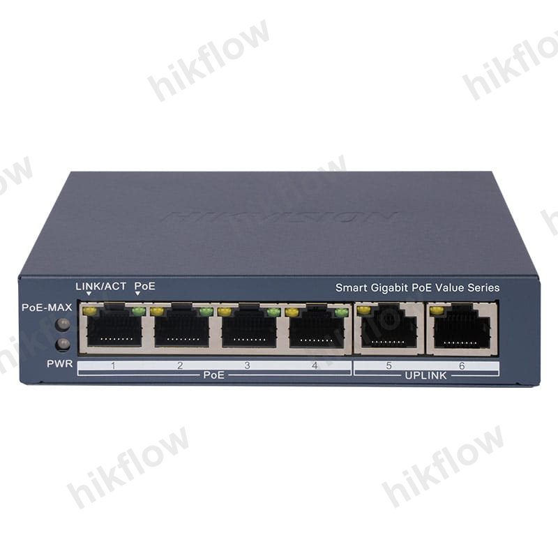 Hikvision DS-3E1506P-EI 6 Port Gigabit Akıllı Yönetilebilir PoE Switch