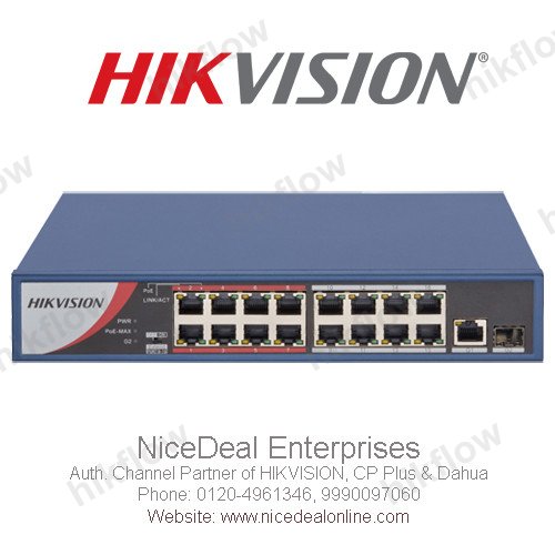 Hikvision DS-3E1518P-EI/M 16-Port Gigabit Akıllı Yönetilebilir PoE Switch