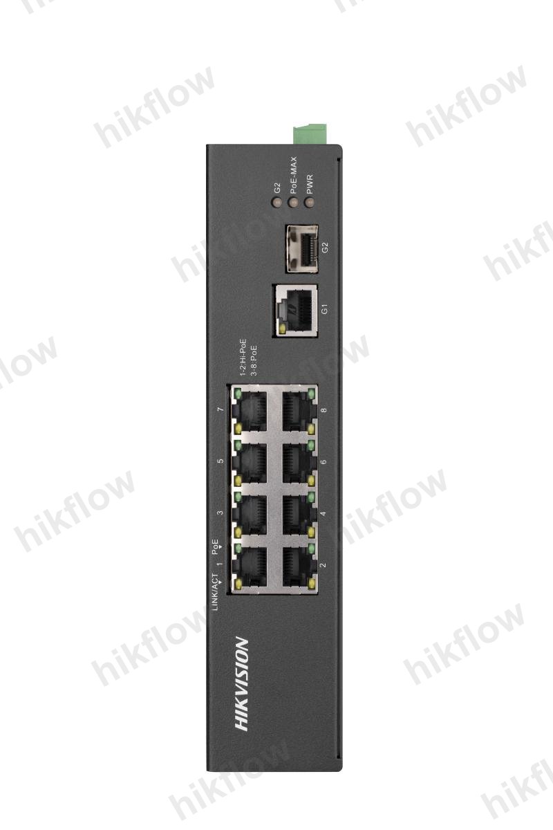 Hikvision DS-3T0310HP 8 Port Endüstriyel PoE Switch