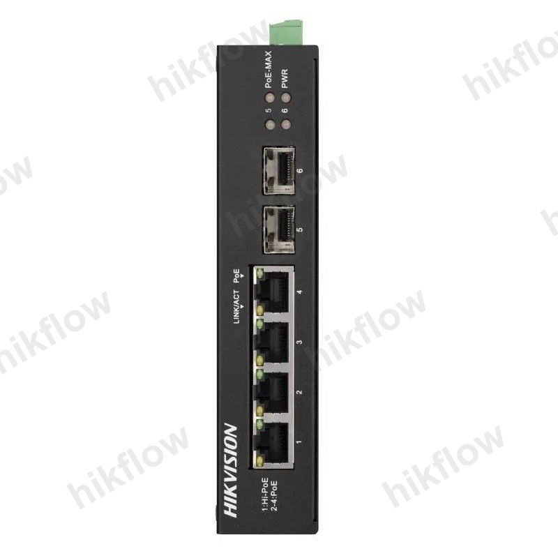 Hikvision DS-3T0506HP 6 Port Endüstriyel PoE Switch