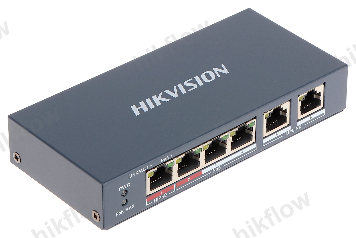 Hikvision DS-3T0506P 4 Port Gigabit Endüstriyel PoE Switch