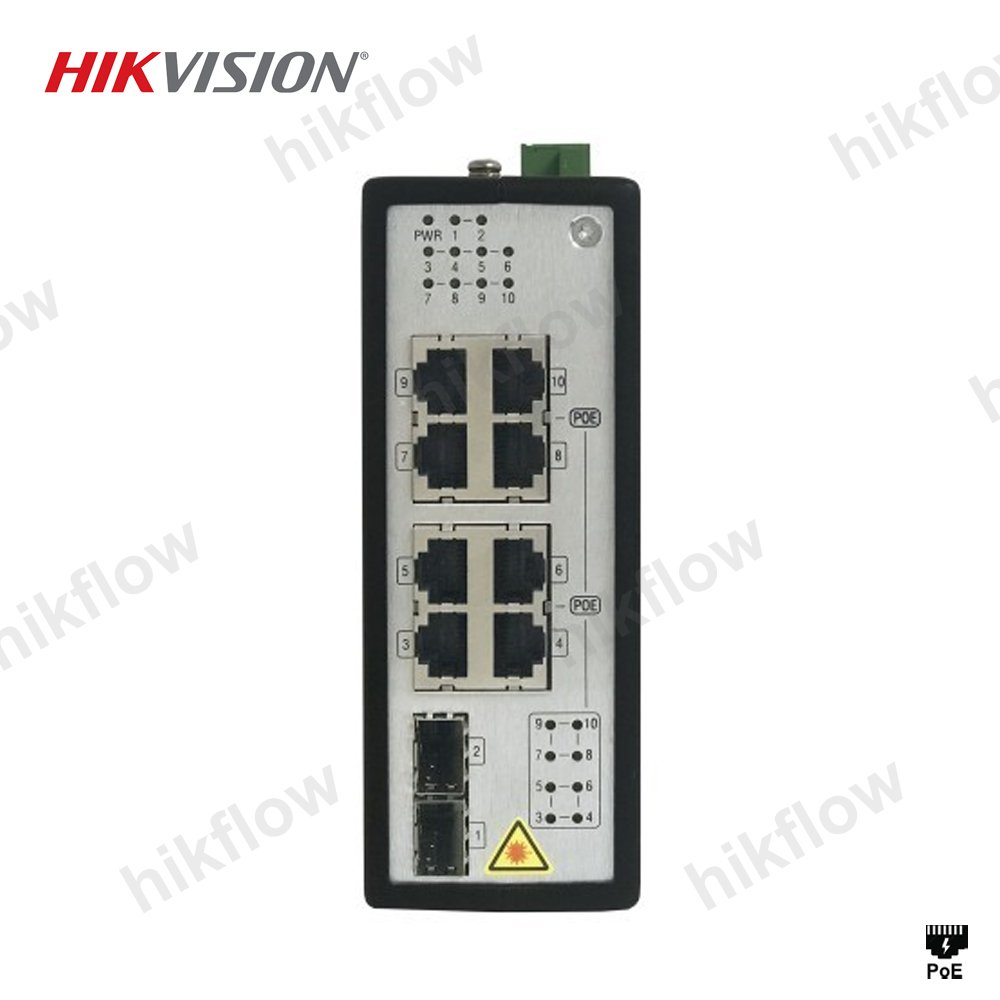 Hikvision DS-3T0510P 8 Port Gigabit Endüstriyel PoE Switch