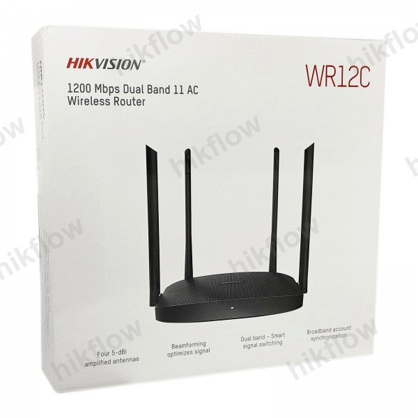 Hikvision DS-3WR12C-E AC1200 Dual Band Kablosuz Router
