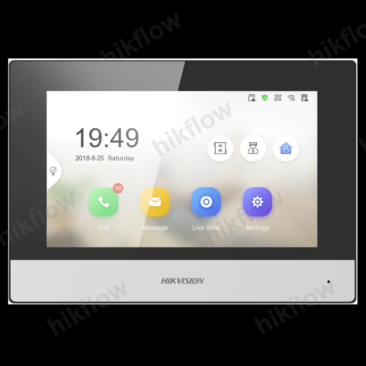 Hikvision DS-KH6320-WTE1 7 İnç Dokunmatik Ekranlı IP Görüntülü İnterkom İç Ünite