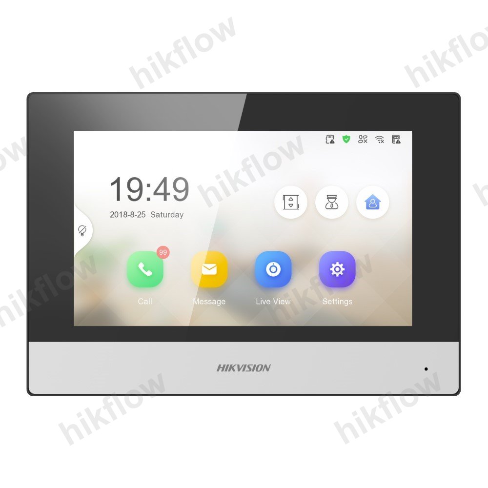Hikvision DS-KH8350-WTE1 7" IP Intercom İç Ünite