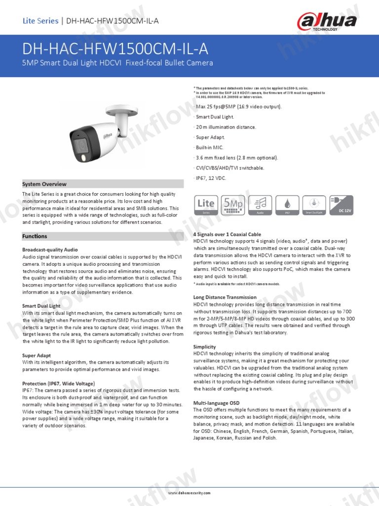 Dahua HAC-HFW1500CM 5MP HDCVI Bullet Kamera