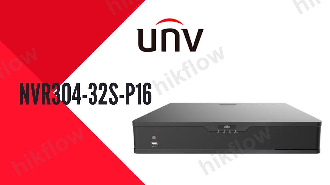 Uniview NVR304-32B-P16-IQ 32 Kanal 16 PoE NVR