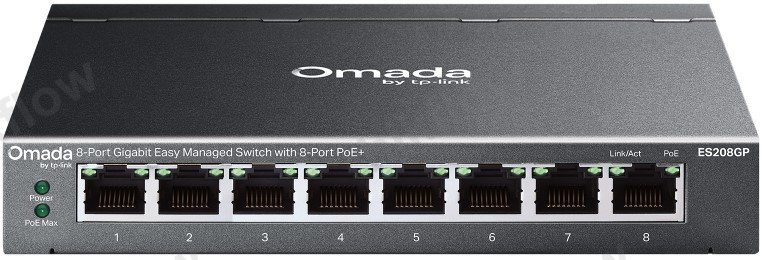 TP-Link Omada ES208GP 8 Port Gigabit Akıllı Yönetilebilir PoE+ Switch