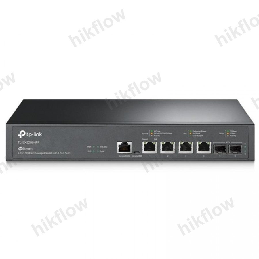 TP-Link Omada TL-SX3206HPP 6-Port 10G Yönetilebilir PoE++ Switch