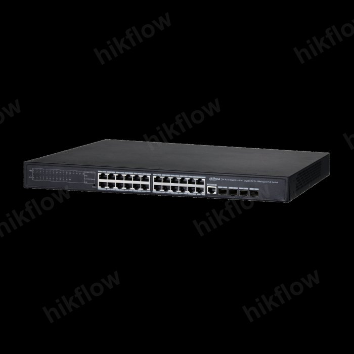 Dahua PFS4428-24GT-370 24 Port Yönetilebilir PoE Switch
