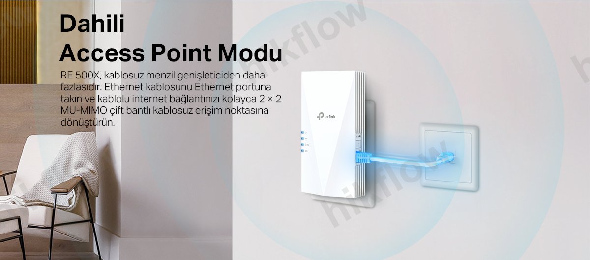 TP-Link RE500X AX1500 Wi-Fi 6 Menzil Genişletici