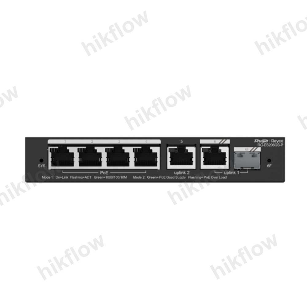 Ruijie Reyee RG-ES206GS-P 6 Port Gigabit Smart Managed PoE Switch