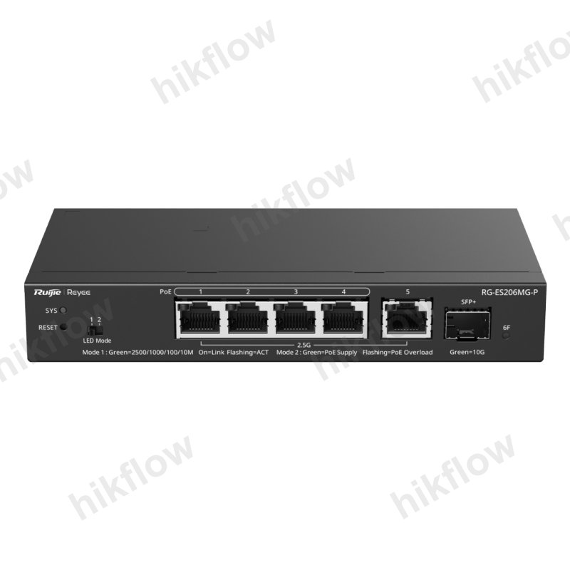 Ruijie Reyee RG-ES206MG-P 6 Port 2.5G Smart Managed PoE Switch