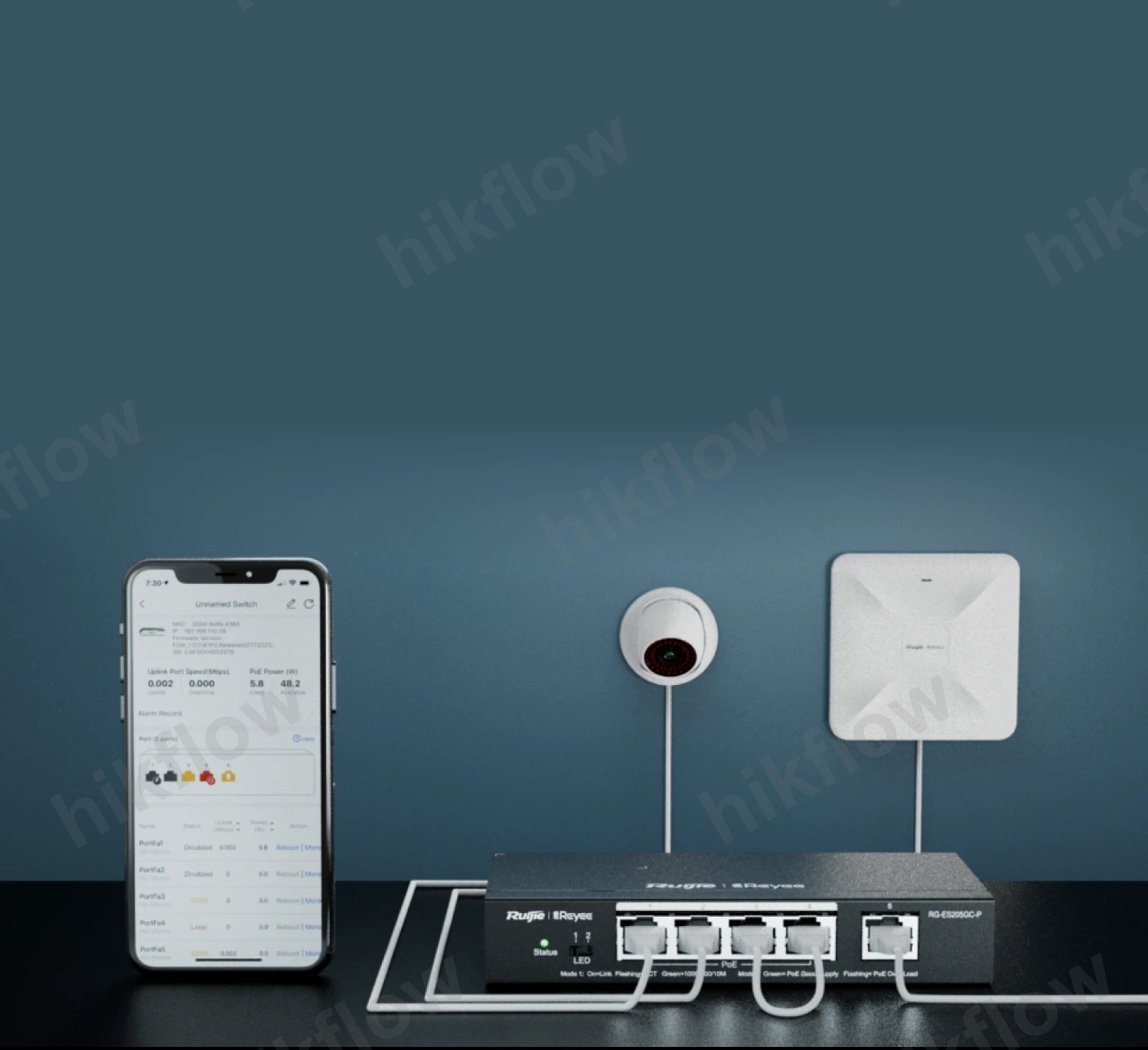 Ruijie Reyee RG-ES220GS-LP 20 Port Gigabit Smart Managed PoE Switch