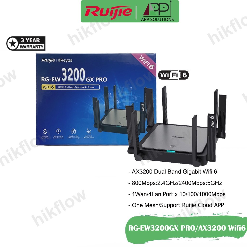 Ruijie Reyee RG-EW3200GX PRO Wi-Fi 6 Mesh Router