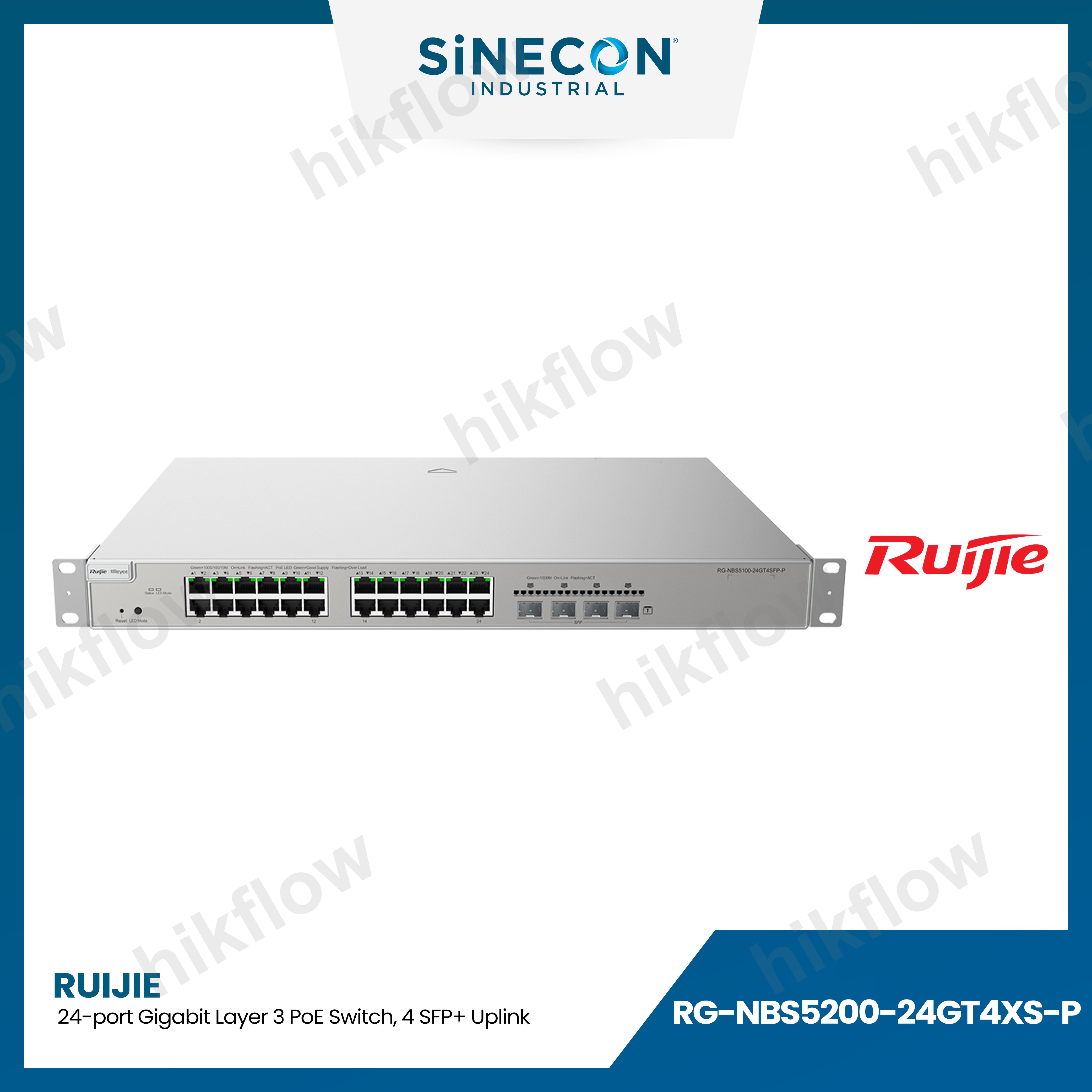 Ruijie Reyee RG-NBS5200-24GT4XS 24 Port Yönetilebilir Switch