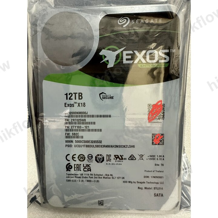 Seagate Exos X16 12TB ST12000NM000J Enterprise HDD