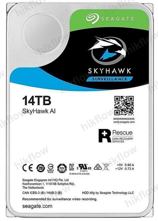 Seagate SkyHawk AI 14TB ST14000VE0008 Güvenlik Diski