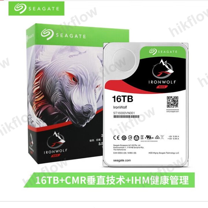 Seagate IronWolf 16TB 7200RPM 256MB SATA3 NAS HDD (ST16000VN001)