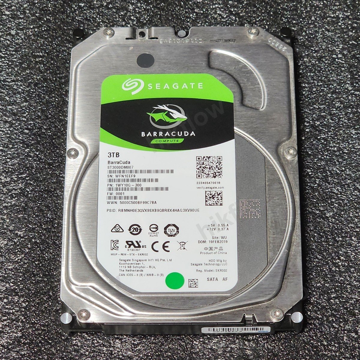 Seagate BarraCuda 3TB 3.5" 256MB 5400RPM HDD (ST3000DM007)