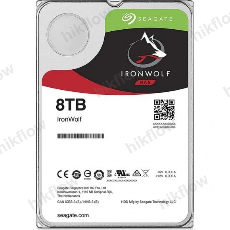Seagate IronWolf 8TB 7200RPM 256MB SATA3 HDD (ST8000VN004)