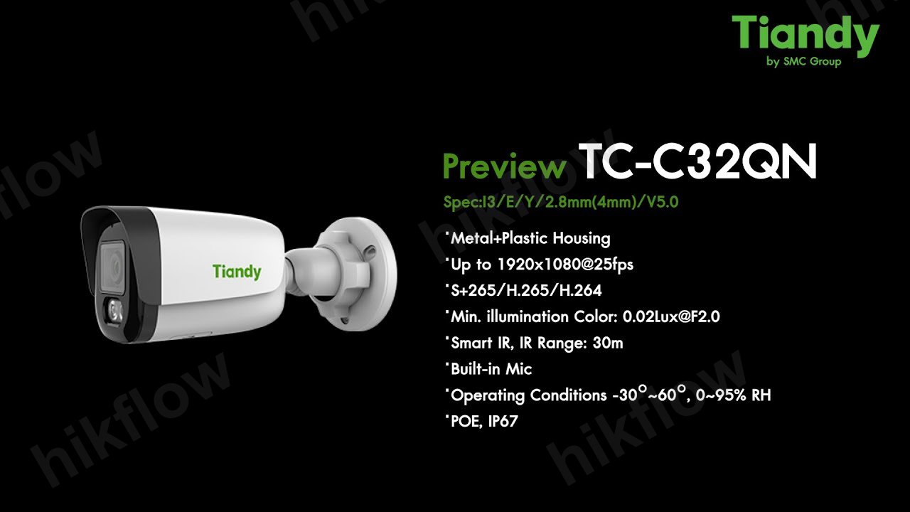 Tiandy TC-C32QN 2ENA-4 2MP IP Bullet Kamera
