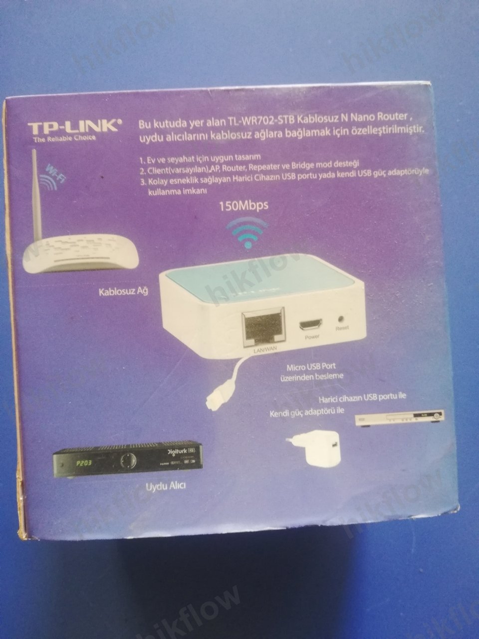 TP-Link TL-WR702N 150Mbps Nano Kablosuz Router