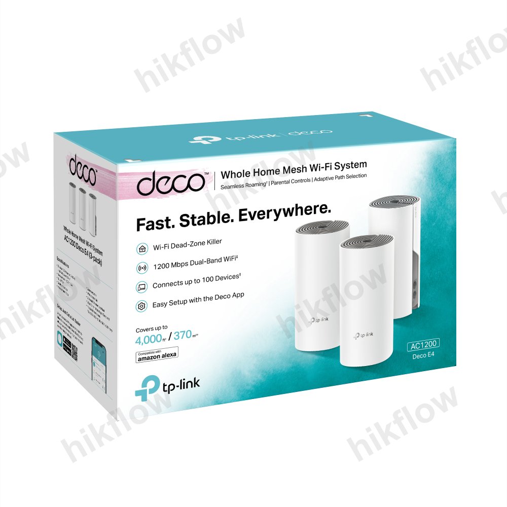 TP-Link Deco E4 (2-pack) AC1200 Mesh Wi-Fi Sistemi