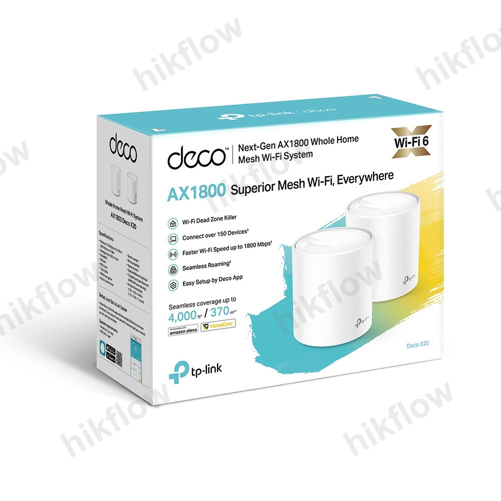 TP-Link Deco X20 (2-pack) AX1800 Mesh Wi-Fi 6 Sistemi