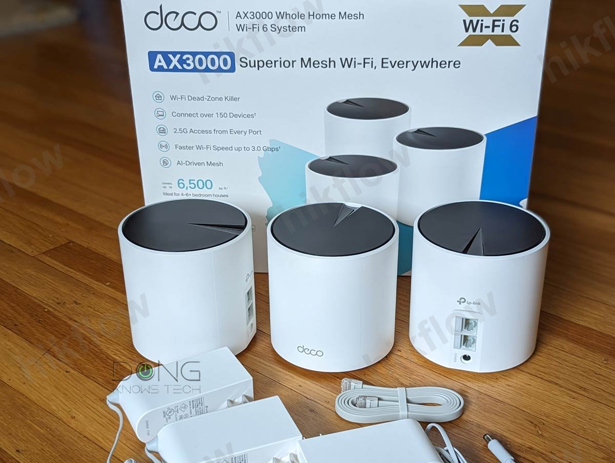 TP-Link Deco X55 (3-pack) AX3000 Mesh Wi-Fi 6 Sistemi