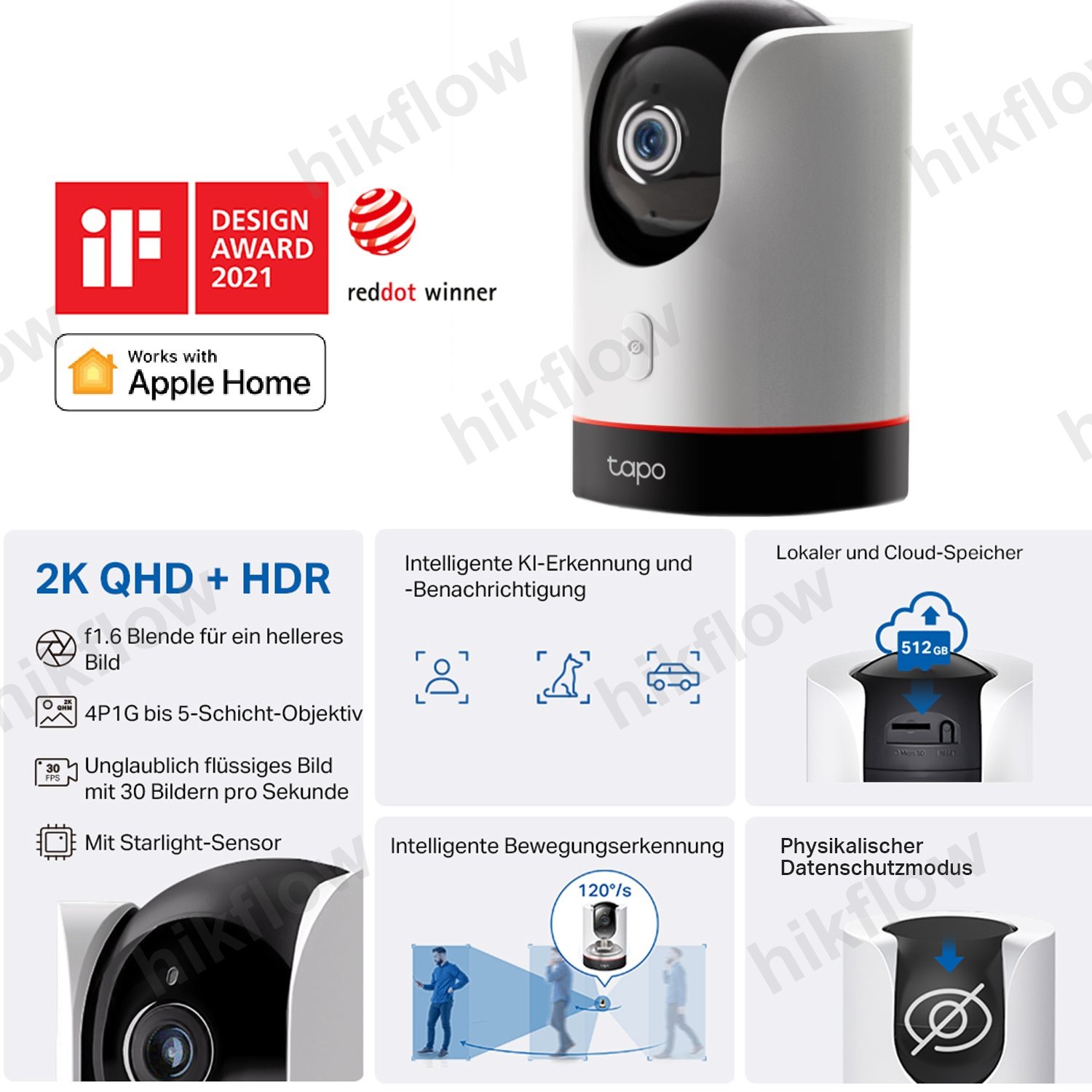 TP-Link Tapo C225 4MP Pan/Tilt Wi-Fi Güvenlik Kamerası