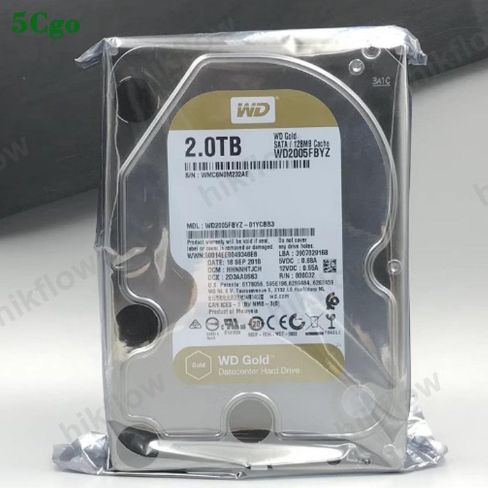 Western Digital Gold 2TB WD2005FBYZ Kurumsal HDD