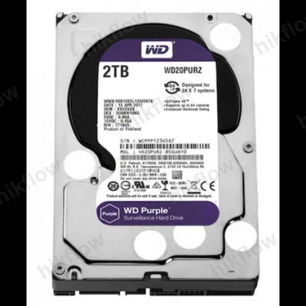 Western Digital Purple 2TB WD20PURZ Güvenlik Diski
