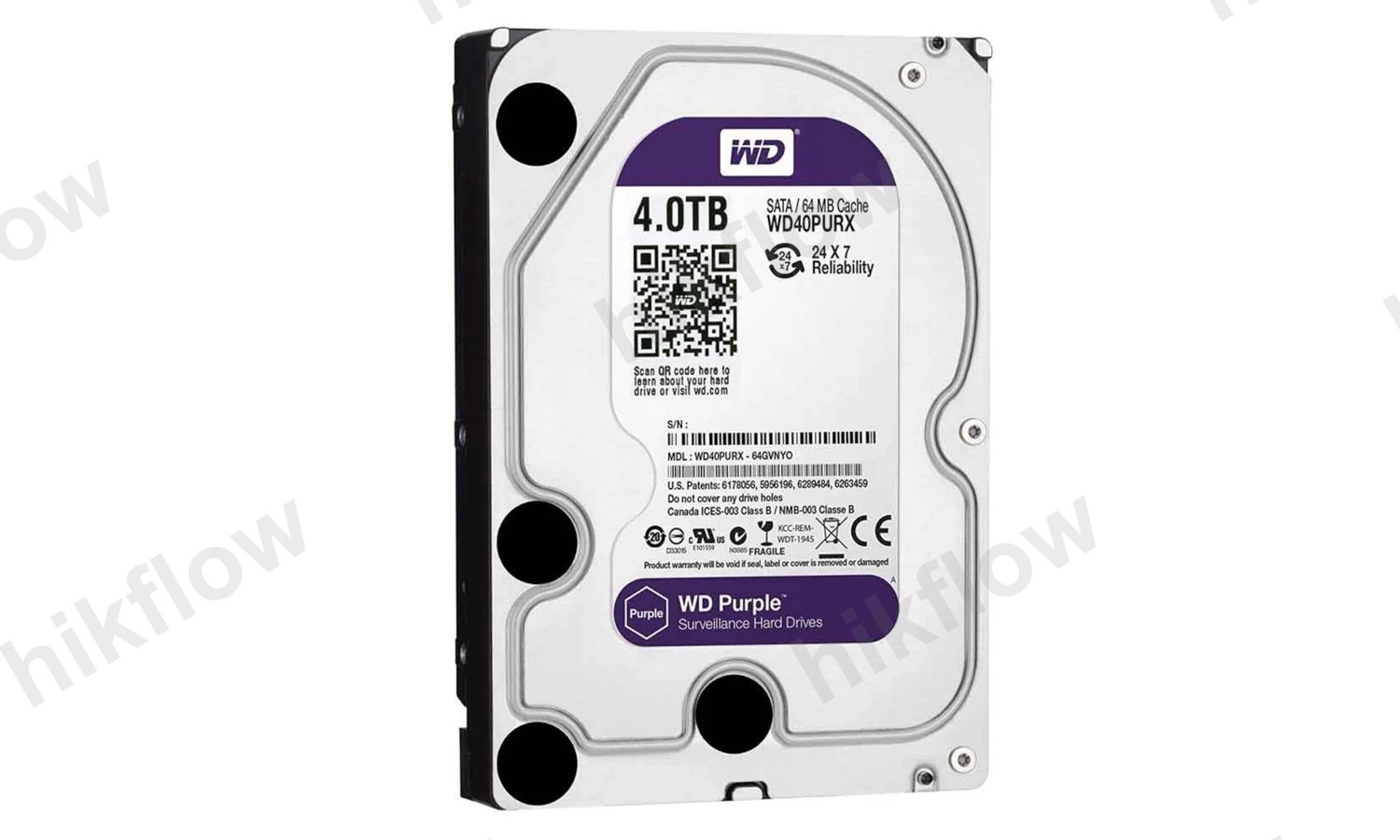 Western Digital Purple 4TB 3.5" Güvenlik Hard Disk (WD40PURZ)