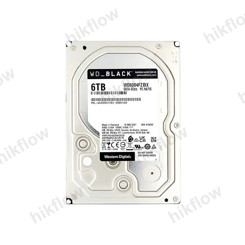 Western Digital Black 6TB 7200RPM 256MB SATA3 HDD (WD6004FZBX)