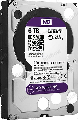 Western Digital Purple 6TB 3.5" Güvenlik Diski (WD6NPURX)