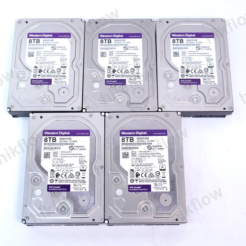 Western Digital Purple 8TB 3.5" 7200RPM 256MB SATA3 HDD (WD81PURZ)